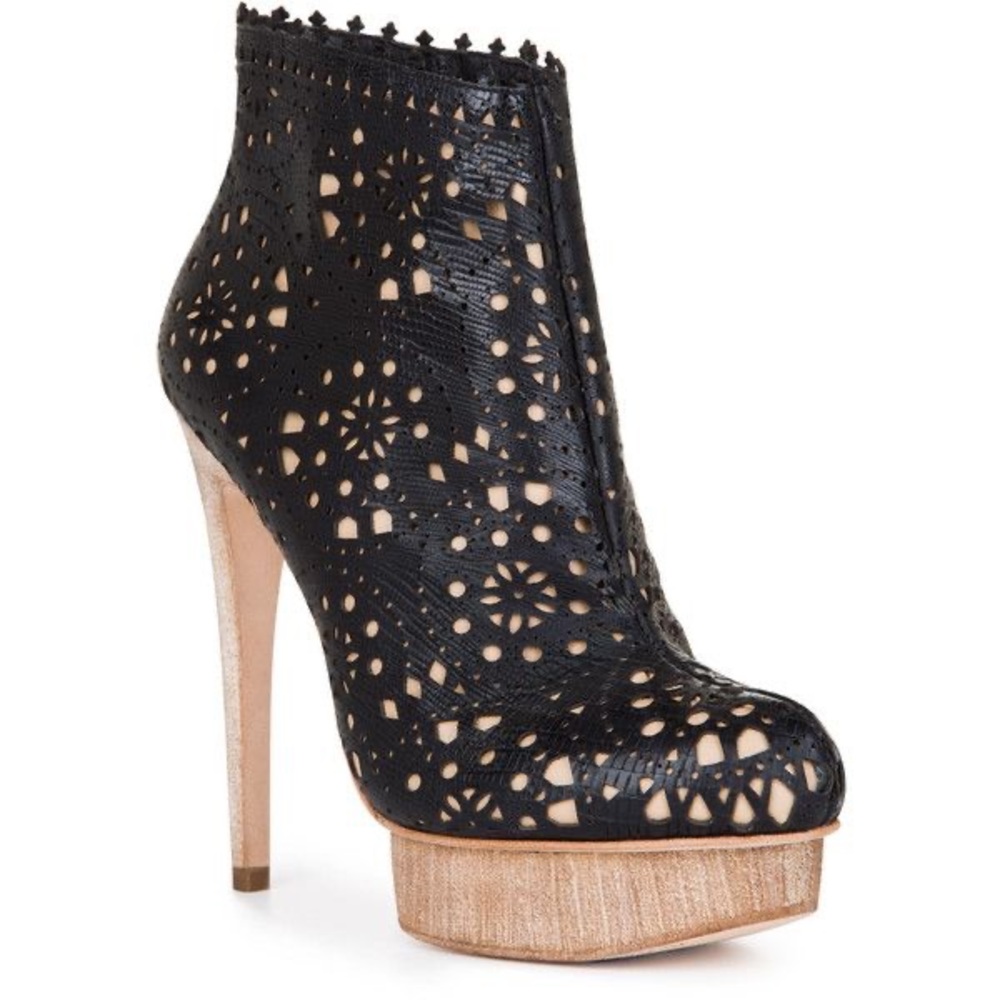 BCBG Max Azria Flo Platform Booties, Size 8